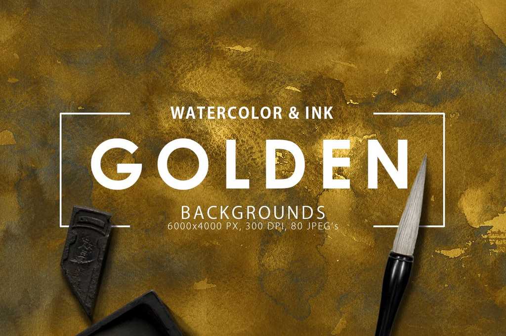 Watercolor Gold Texture