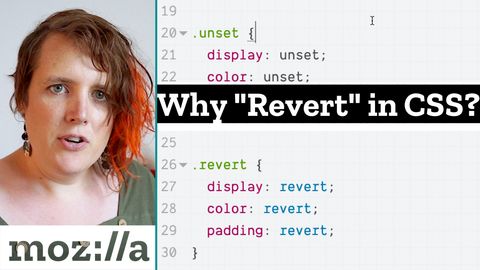 CSS snippet showing display revert