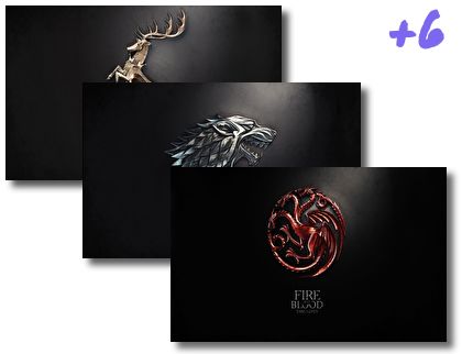 Game of Thrones Houses theme pack
