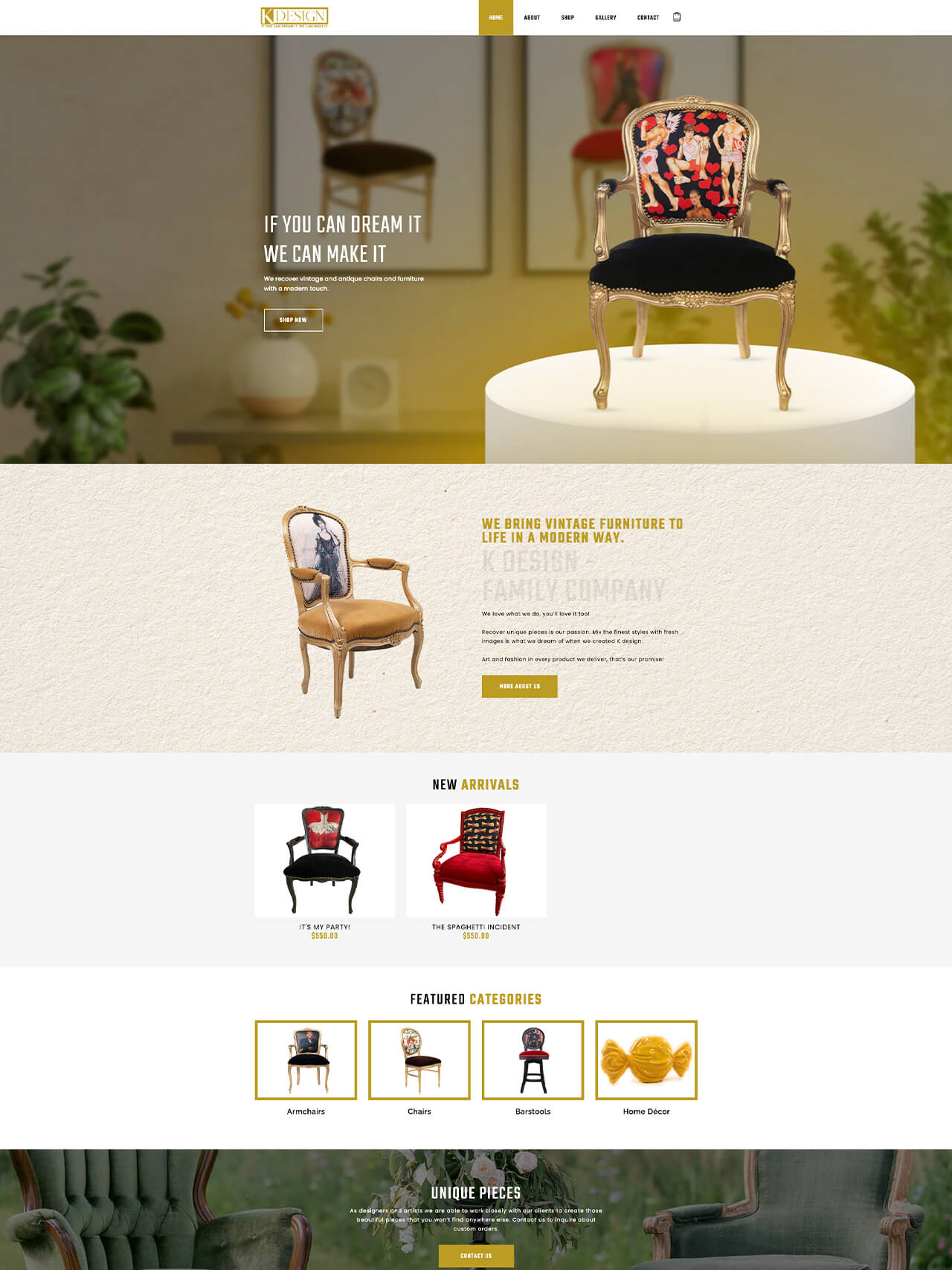 K Design Website