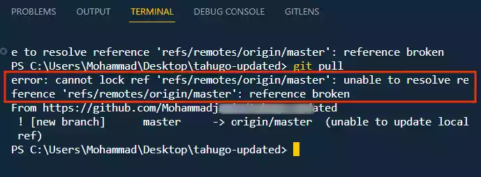 How to Fix Git Error "Unable to Resolve Reference refs/remotes/origin/master Reference Broken"