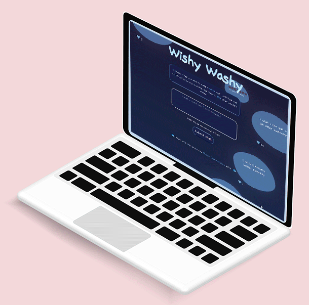 Preview video of React & Firebase project - Wishy Washy