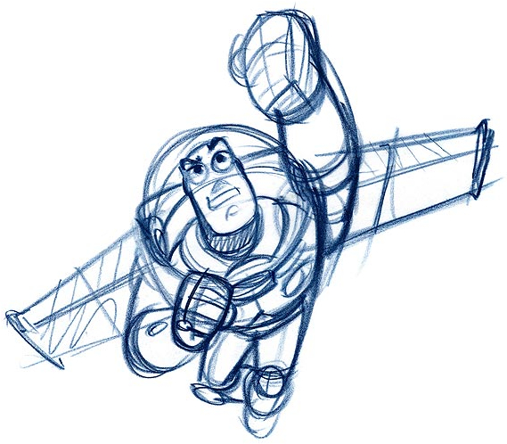 Buzz Lightyear Charging Sketch