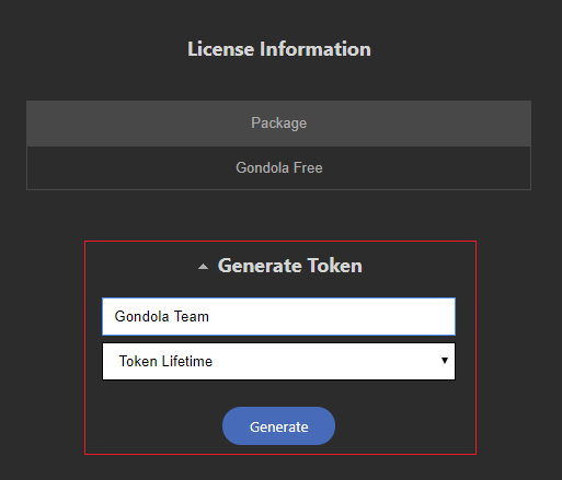 generate token
