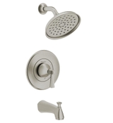 image American Standard Rumson Single-Handle 1-Spray Tub and Shower Faucet with 18 GPM in Brushed Nickel Valve Included