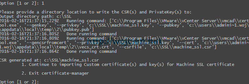 vCenter Server 6. - Replacing SSL certificates with custom VMCA - 3