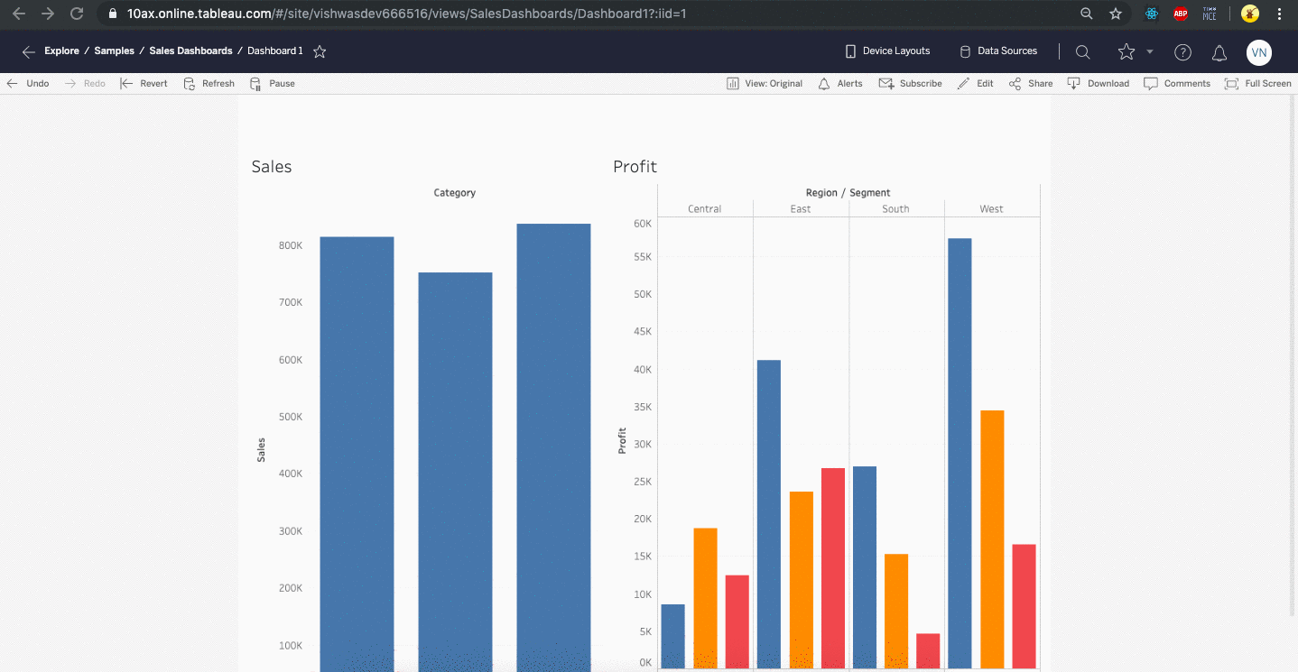 Tableau Auto refresh Extension in action
