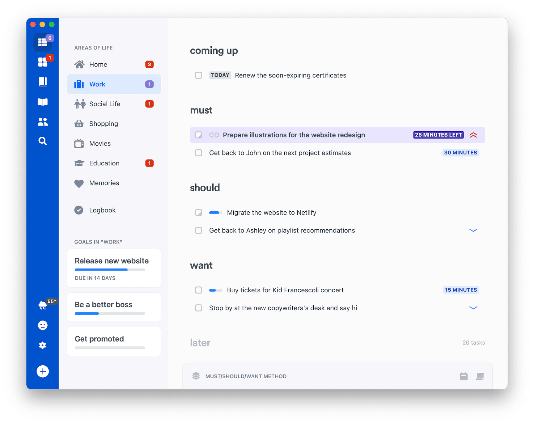 Best Planner For ADHD Lunatask