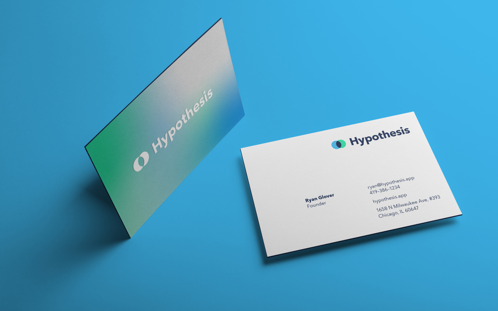 Hypothesis B2B SaaS startup branding