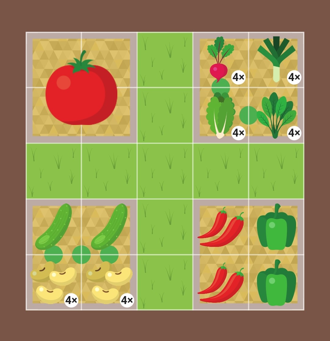 Screenshot of a customized garden in Planter