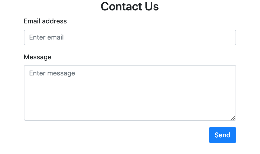 Simple Contact form