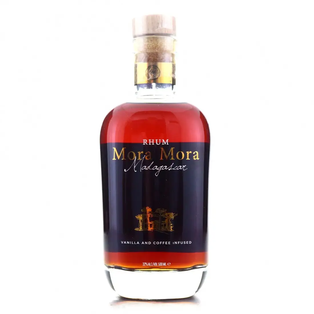 Image of the front of the bottle of the rum Rhum Mora Mora Madagascar