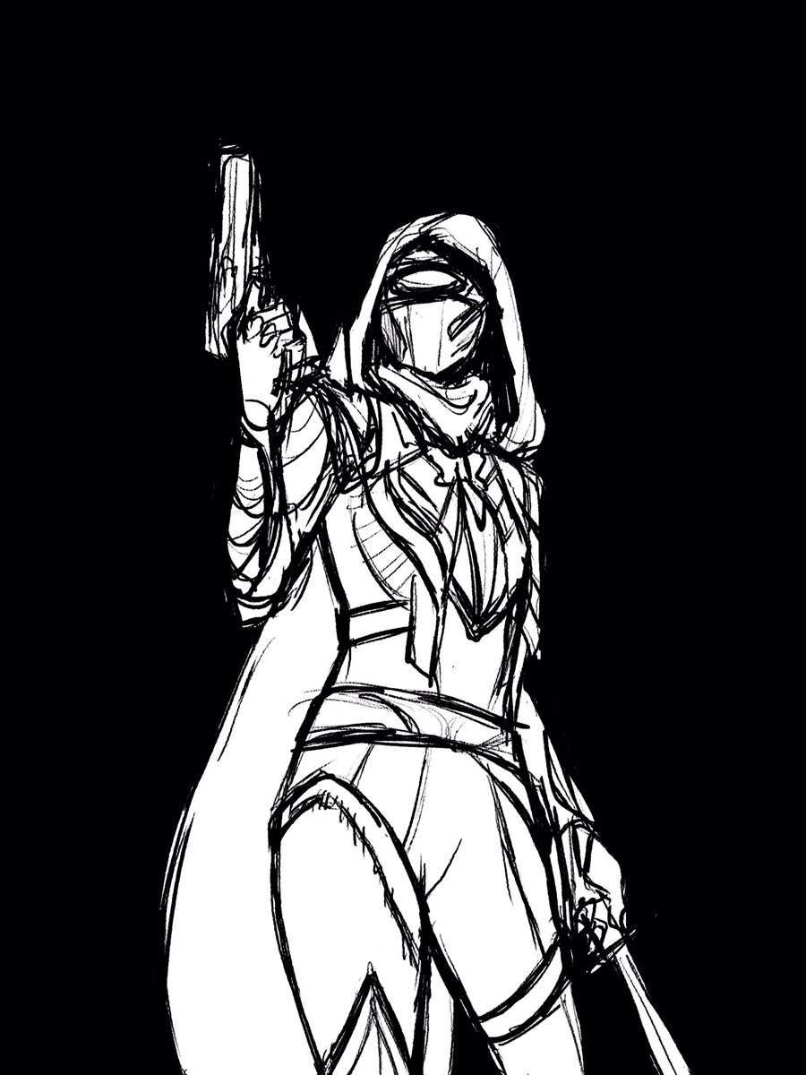 Hunter character in this season's celestial armor.