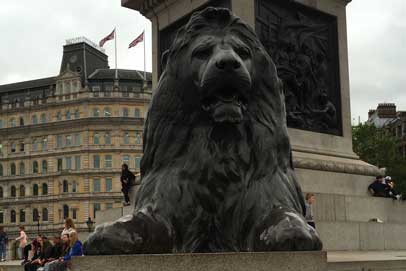 Landseer Lion 4 at Trafalgar Square
