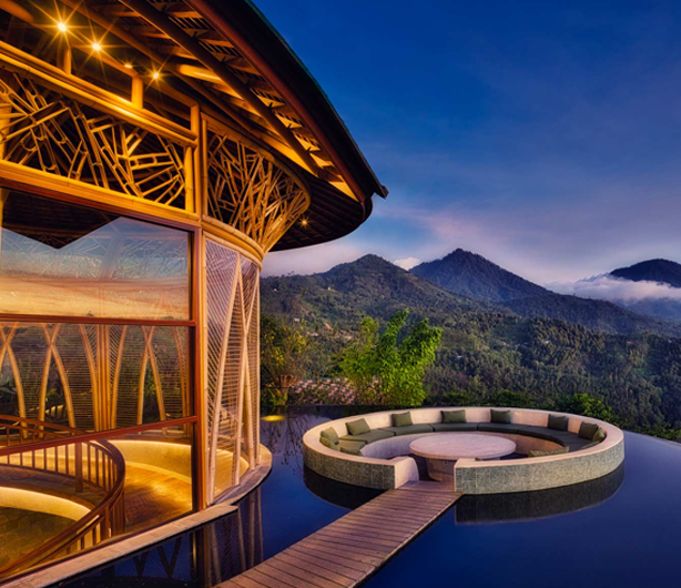 Spectacular views at the luxurious Elevate Bali in the remote Munduk region.