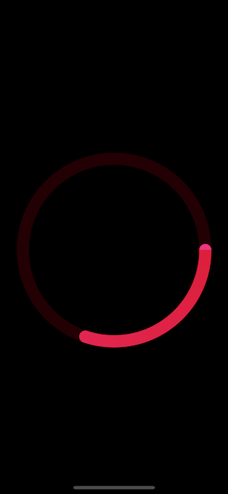 The second version of activity ring view