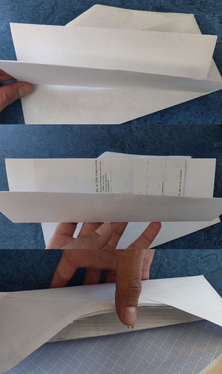 Figure 3. Add an extra layer of thickness to the envelope.