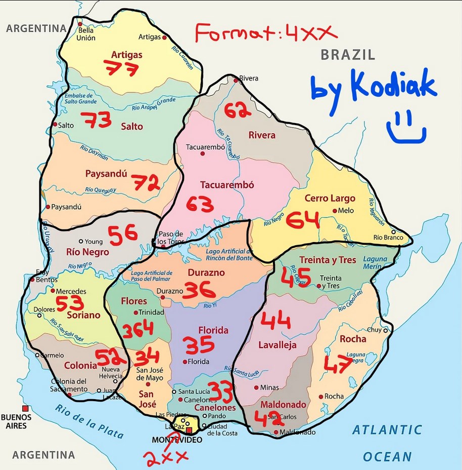 area codes detailed