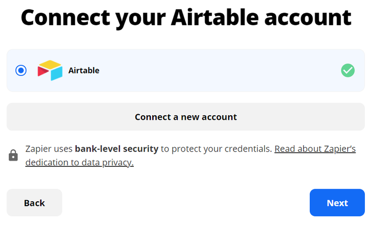 Sign in to your Airtable account