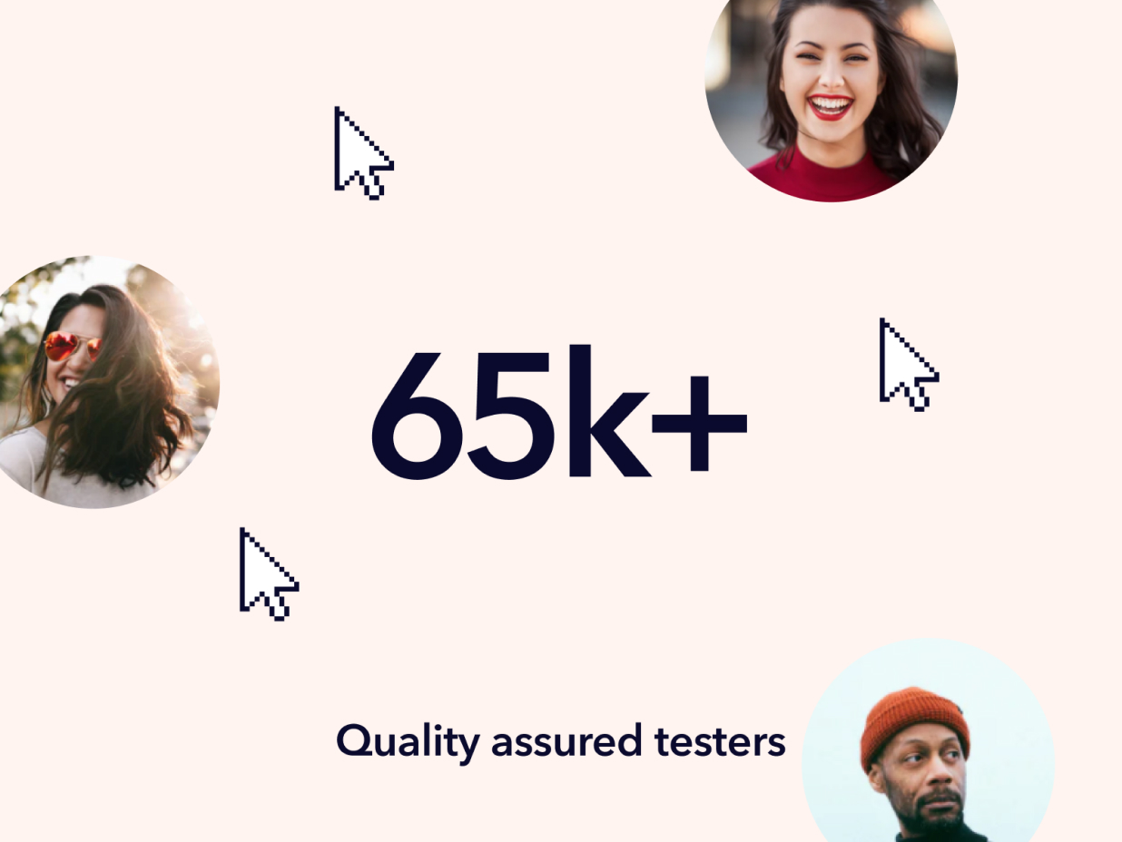 More than 65000 Quality Assured Testers