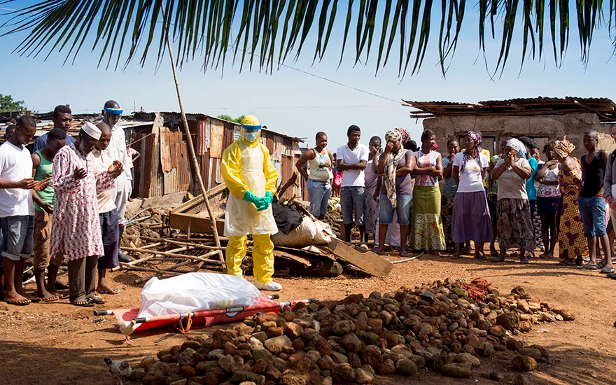 A medical burial in Sierra Leone