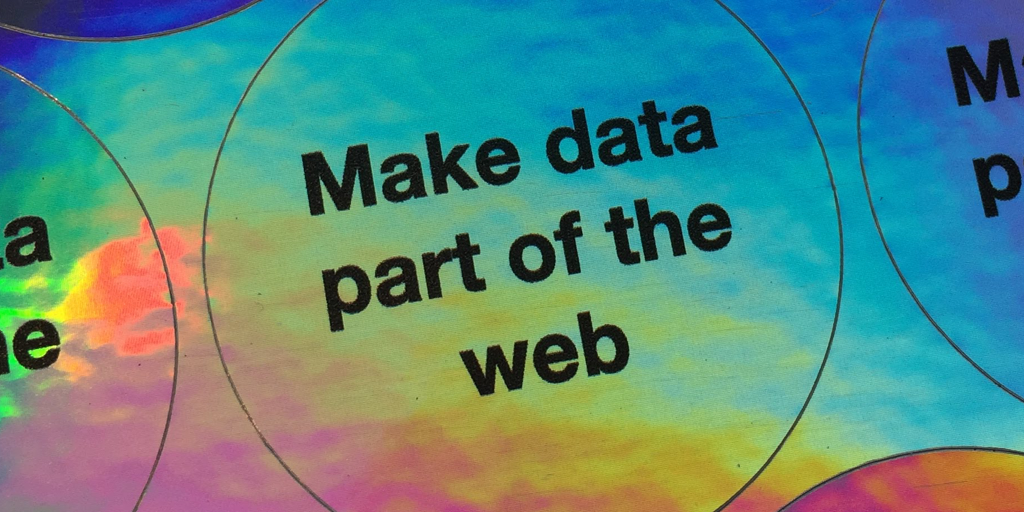 Stickers that read - make data part of the web