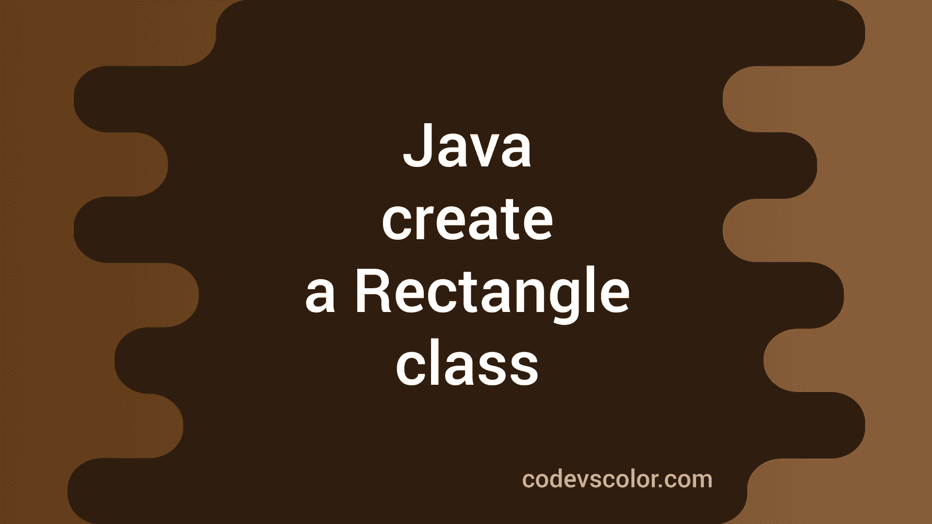 area of rectangle in java using class and object