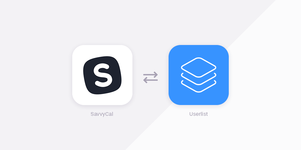 SavvyCal integration with Userlist