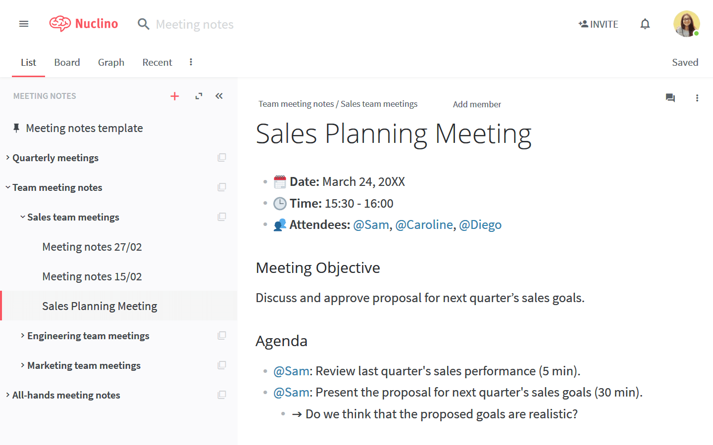 How To Take Meeting Minutes Example