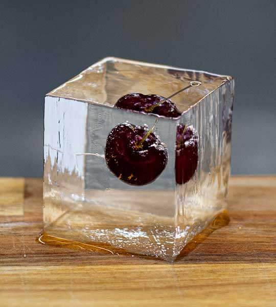 Block Ice custom infused ice cube