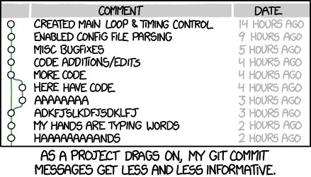 Xkcd Git Commit Comic