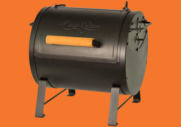Char-Griller Side Fire Box/Table-Top Charcoal Grill Closed