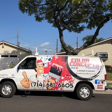 color concepts painting branded van