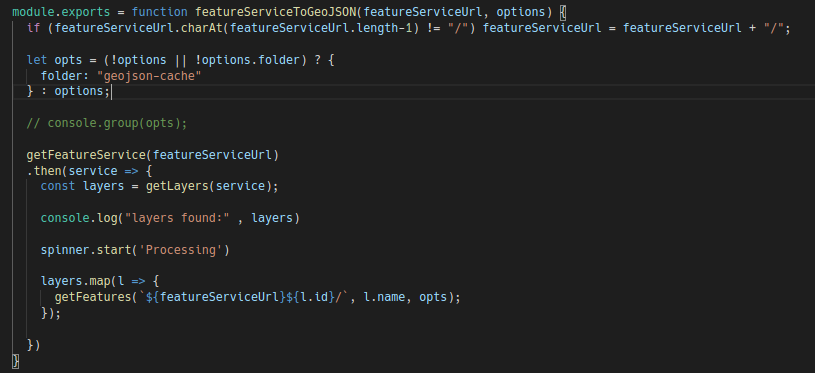 Exporting AGOL Feature Services to GeoJSON