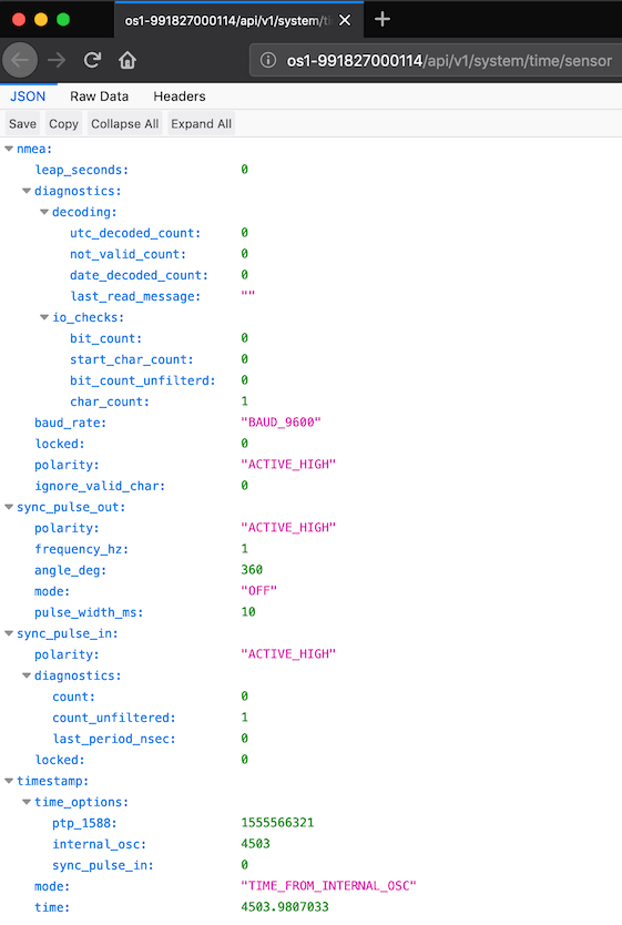 Example JSON output from Firefox – Chrome can achieve a similar look with the extensions outlined in our User Guide.