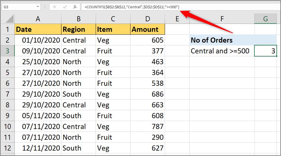 Excel Countif And Countifs Function How To Guide 1692