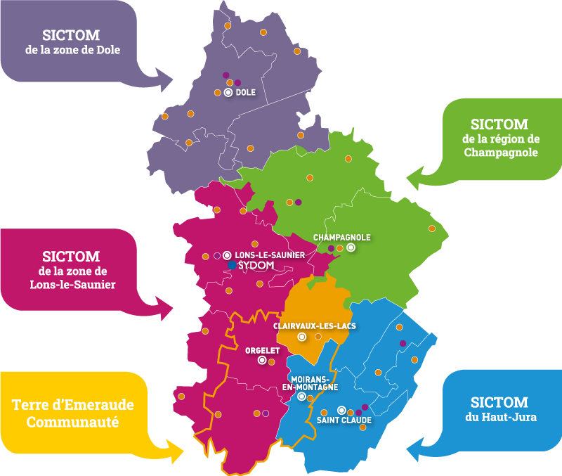 Carte des SICTOM