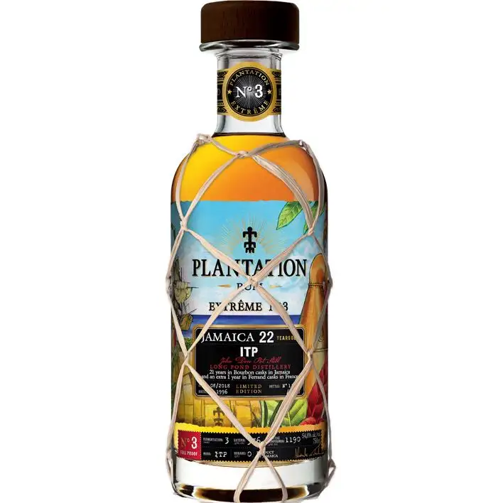 Image of the front of the bottle of the rum Plantation Extreme No. 3 ITP