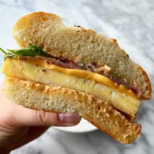 Egg souffle sandwich