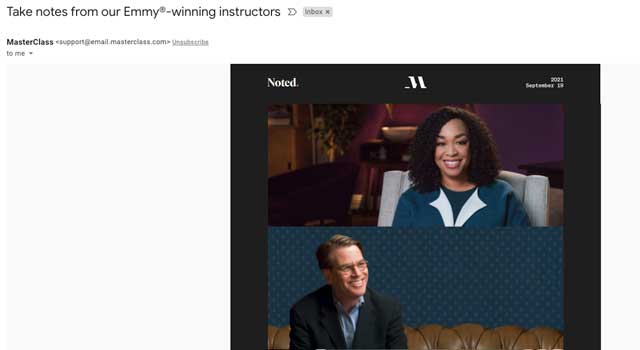Mastclass email
