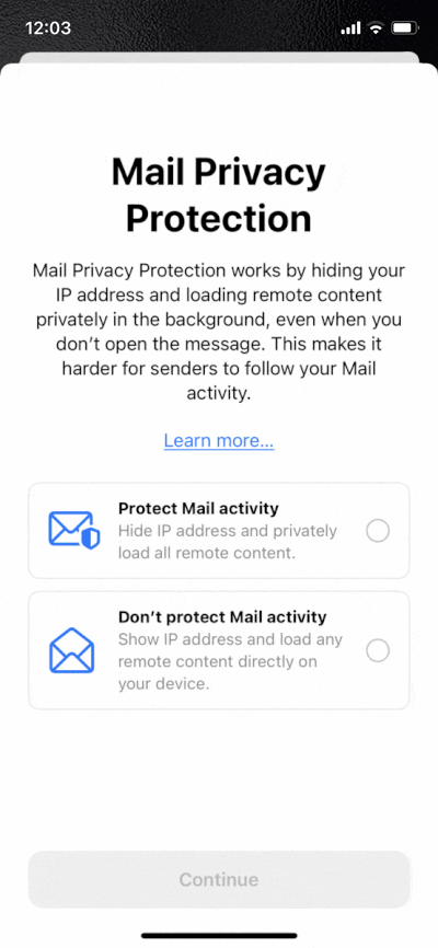Integritetsskydd i Apple Mail