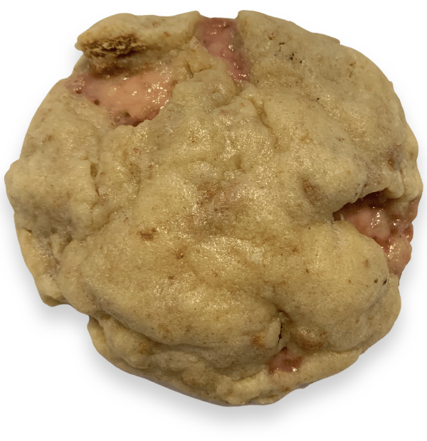 A Strawberry Cheesecake cookie