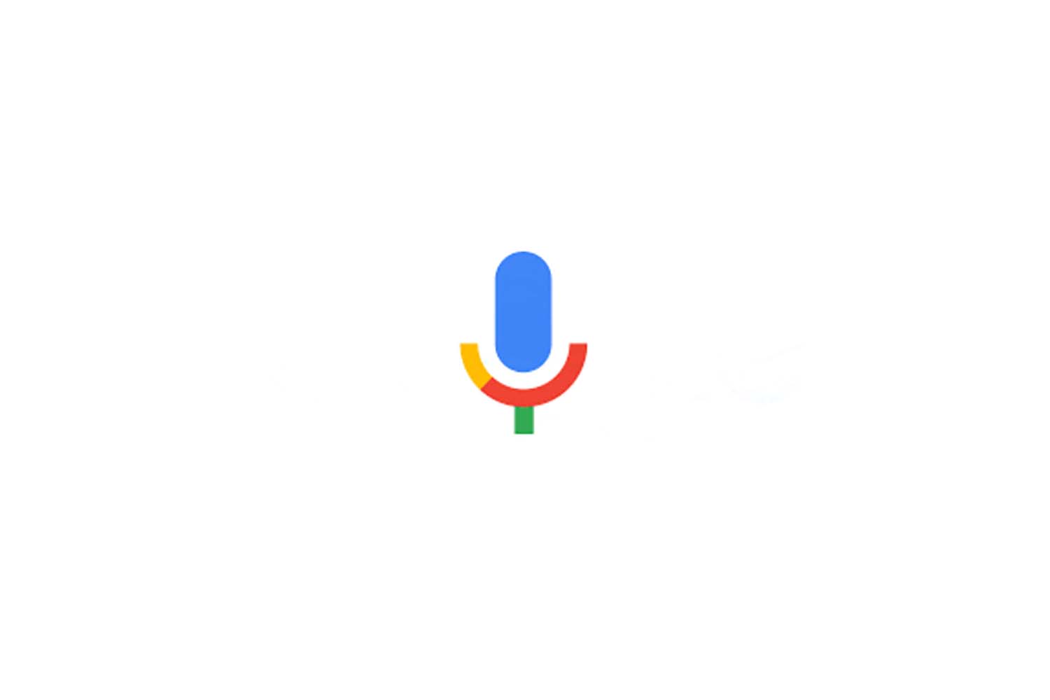 Google's multicolored microphone icon
