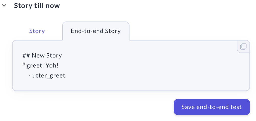 End 2 End Story