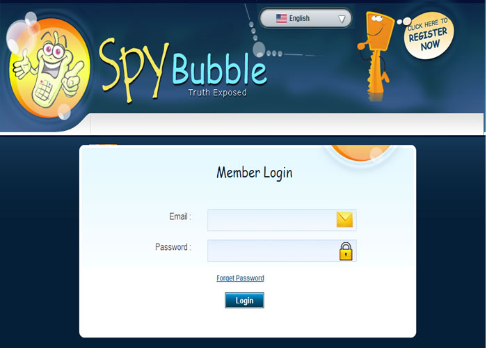 Aplikasi SADAP HP dengan SpyBubble - Login Monitoring