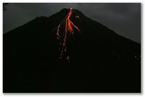 Arenal Volcano Eruption Journal - October 31st, Halloween Eruption