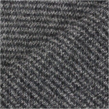 Tissu gris foncé en laine à mailles serrées