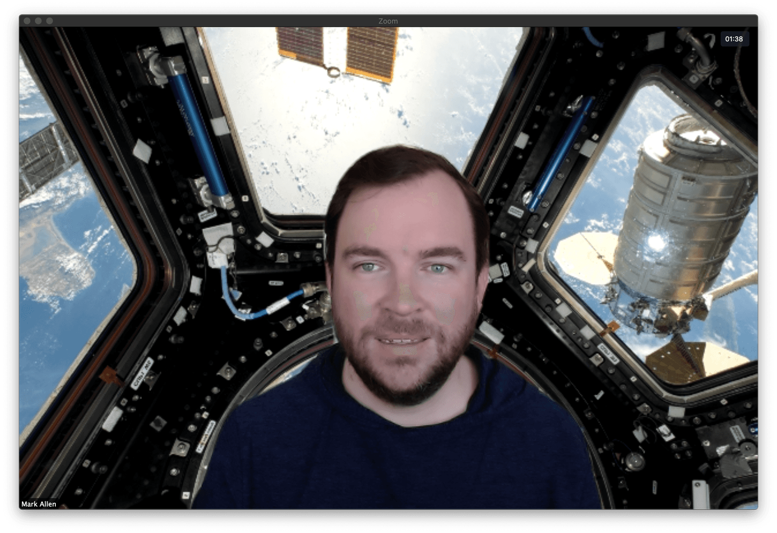International Space Station Zoom virtual background