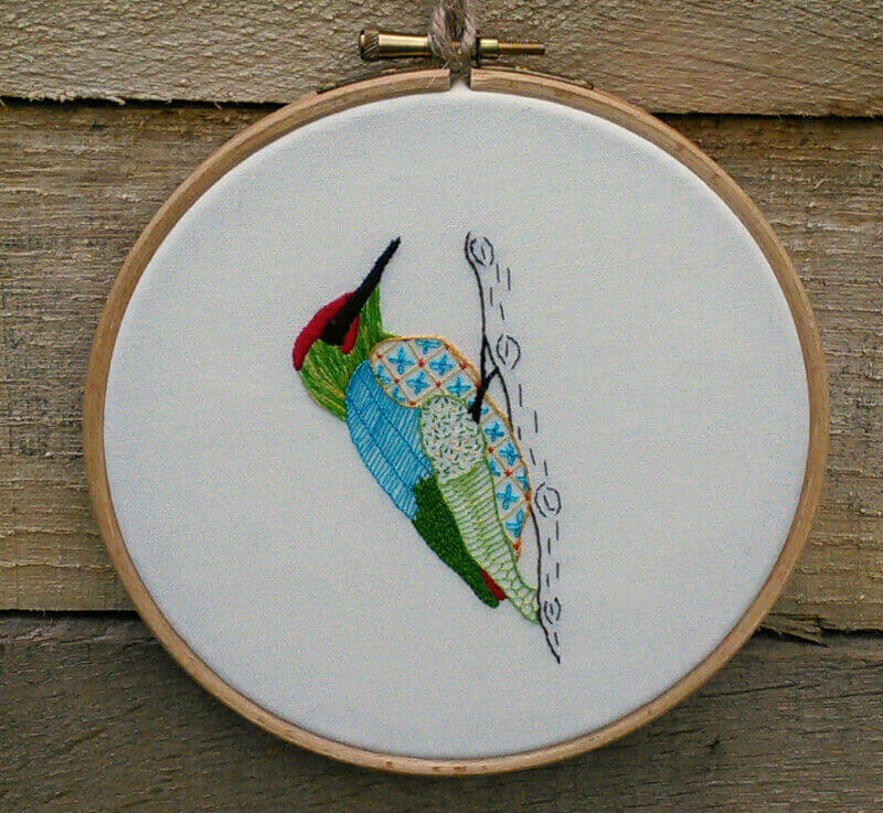 A woodpecker on a branch