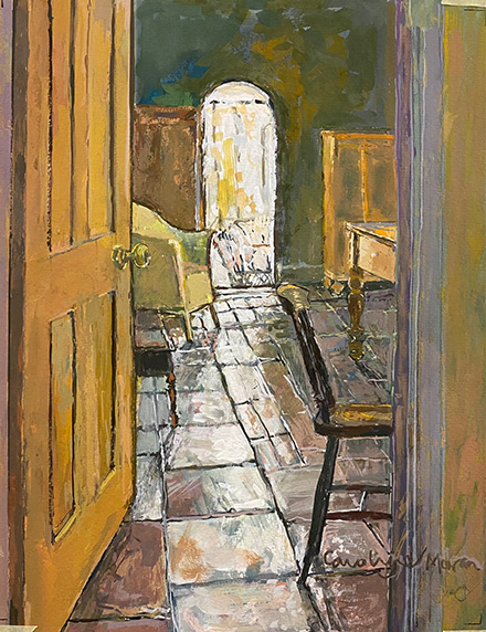 Looking Through to the Little Stone Conservatory – Gouache painting